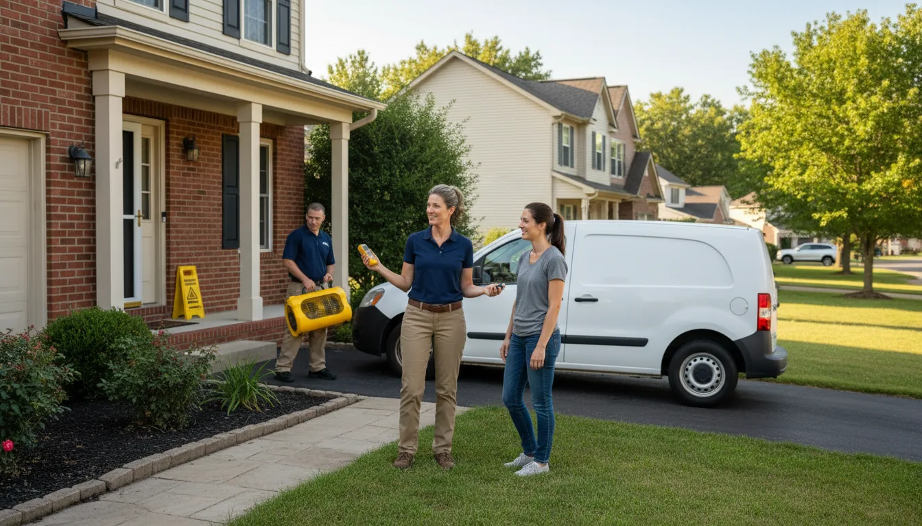 Residential water damage restoration in Kincaid, WV